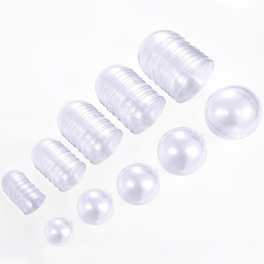 Bath Bomb Mold - 25 Set 50 Pieces Christmas Clear