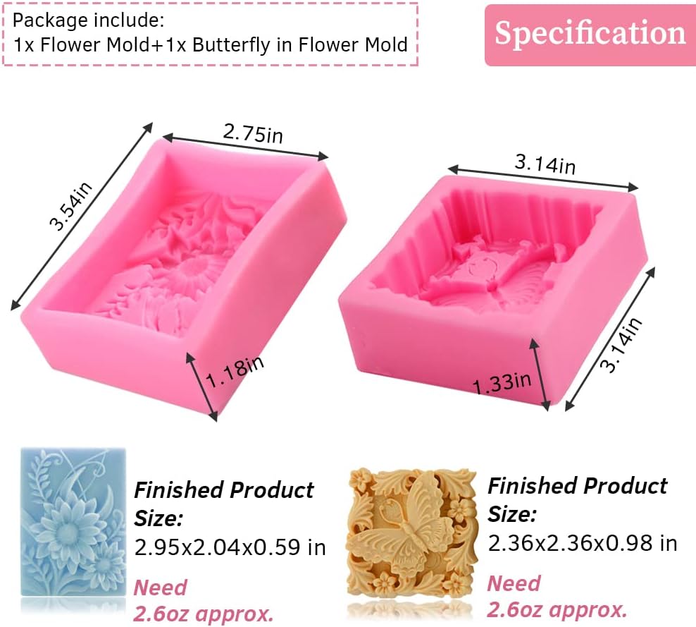 Silicone Soap Mold 3D Butterfl - Bath Bomb Mold reseña y precio