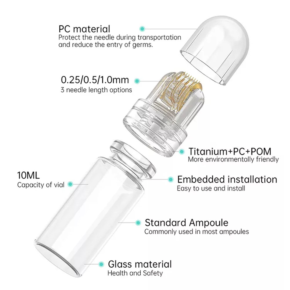 1PCS 64Pins Titanium Micro Nee - Derma Roller 0.25 reseña y precio