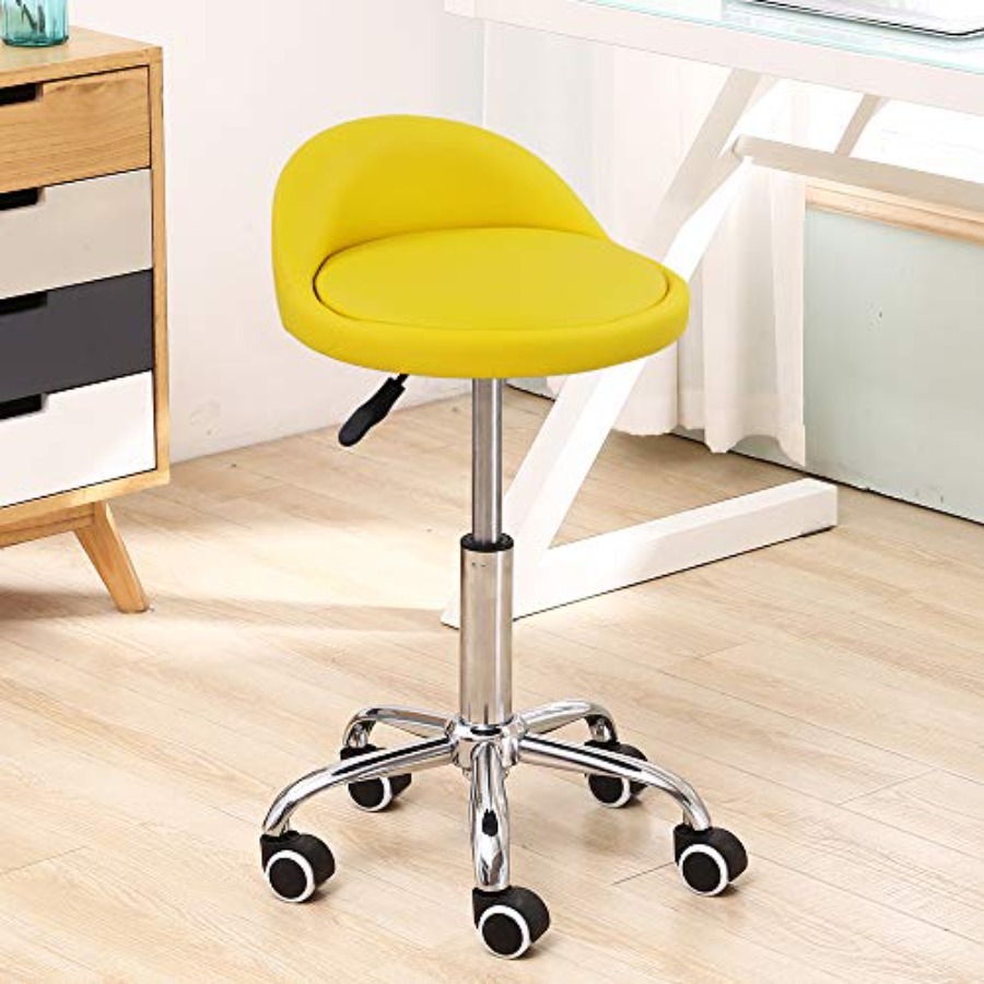 PU Leather Round Rolling Stool - Spa & Wellness Hotel Diament Ustroń Opinie reseña y precio