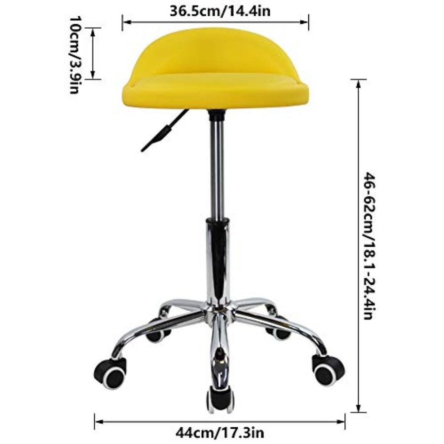 PU Leather Round Rolling Stool - Spa & Wellness Hotel Diament Ustroń Opinie reseña y precio