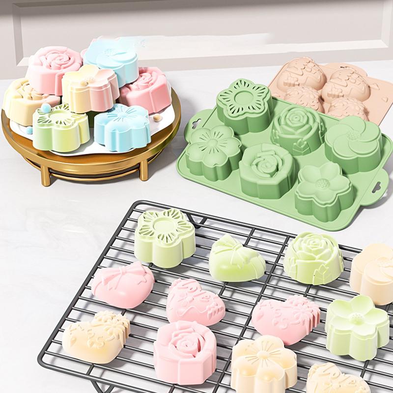 SU Flower Silicone Mold, 6 Cav - Bath Bomb Mold reseña y precio