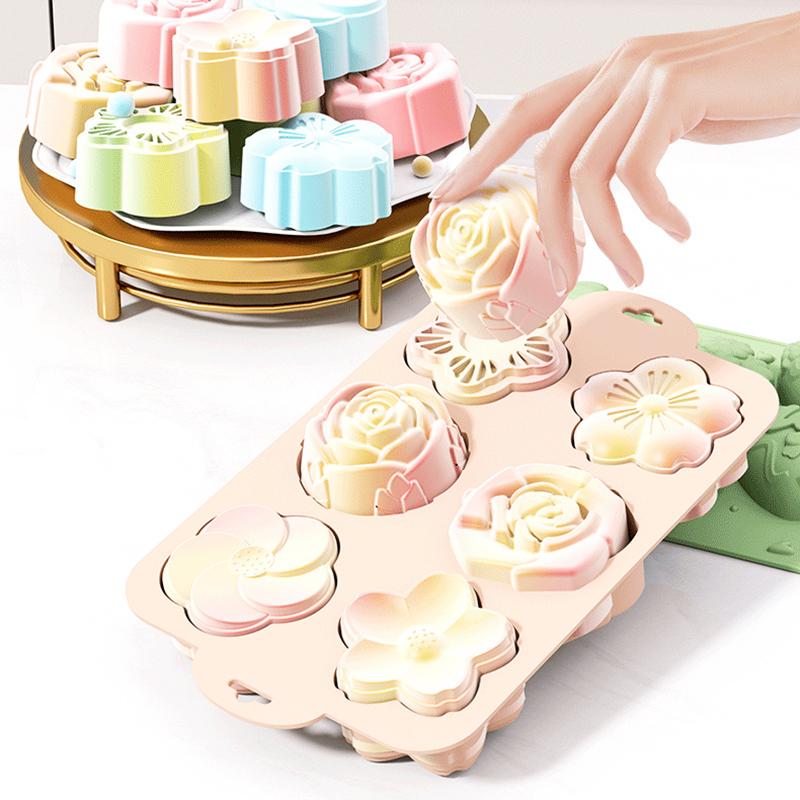 SU Flower Silicone Mold, 6 Cav - Bath Bomb Mold reseña y precio