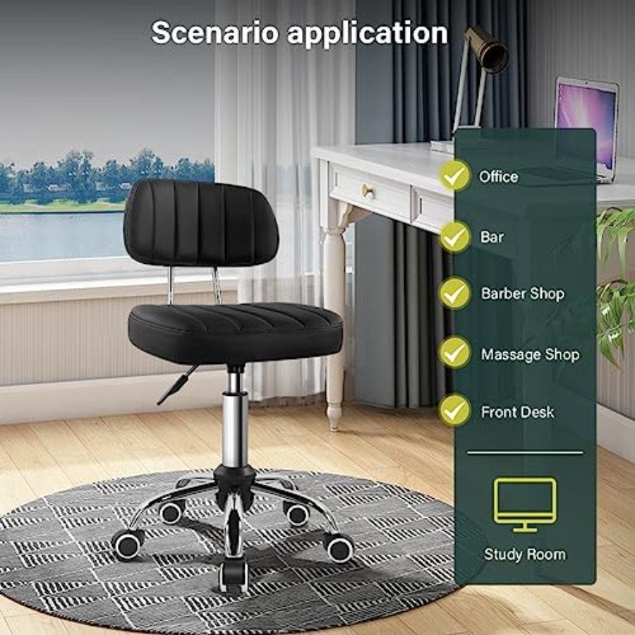 Square Swivel Stool with Wheel - Spa & Wellness Hotel Diament Ustroń Opinie reseña y precio