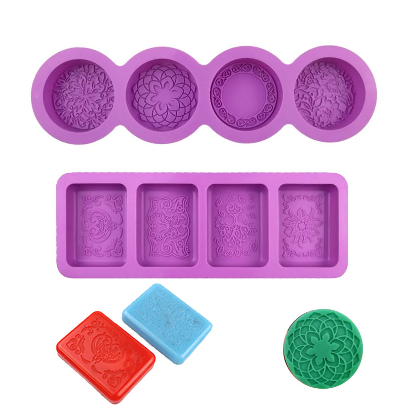 Flower Pattern Silicone Mold F - Bath Bomb Mold reseña y precio