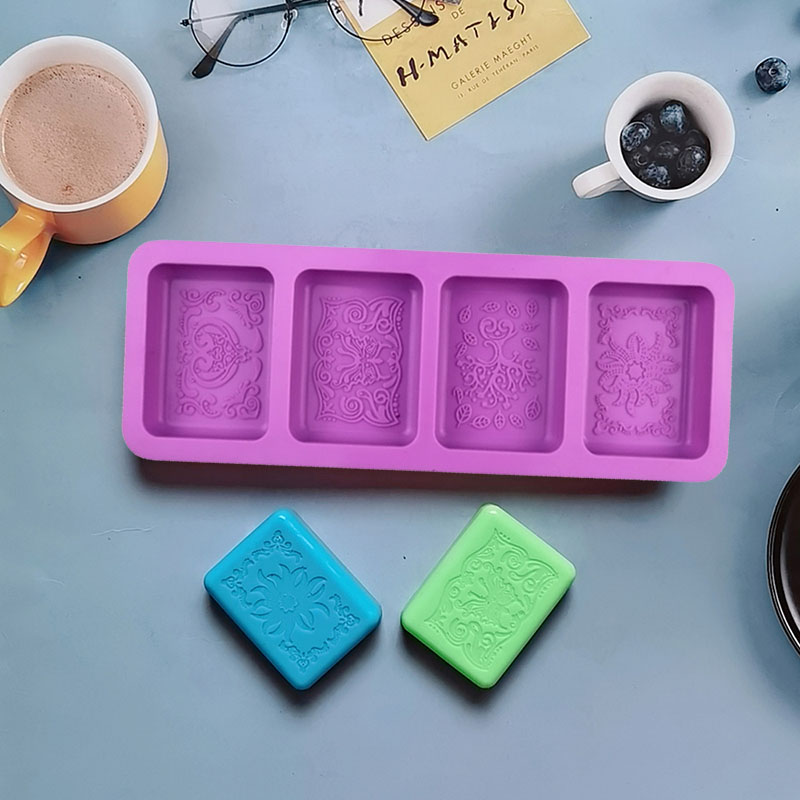 Flower Pattern Silicone Mold F - Bath Bomb Mold reseña y precio