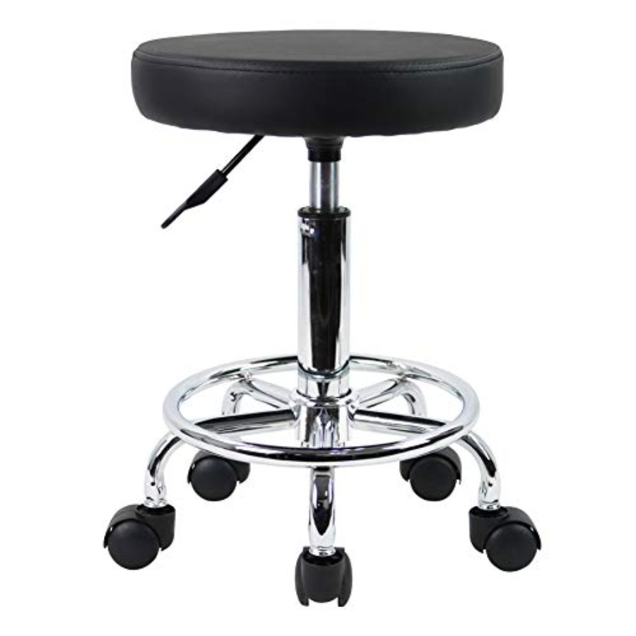 PU Leather Round Rolling Stool - Spa & Wellness Hotel Diament Ustroń Opinie reseña y precio